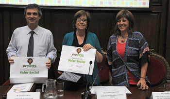 Director de OPP, Álvaro García, Ministra Marina Arismendi y directora Mariela Fodde