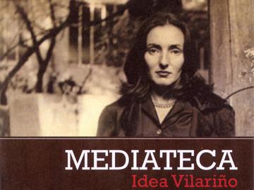 Afiche de mediateca con imagen de Vilariño