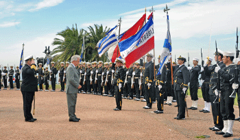 Presidente Vázquez en homenaje por 199° años de la Armada Nacional