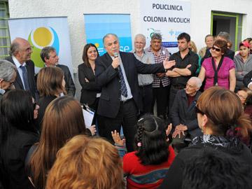 Ministro de Salud Pública, Jorge Venegas, en Policlínica Colonia Nicolich