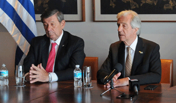 Rodolfo Nin Novoa y Tabaré Vázquez