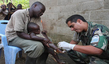 Militar uruguayo en Congo