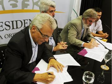 Brenta, Buonomo, Berasain y Valiente firman convenio por Paylana