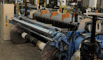 Maquinaria en empresa textil