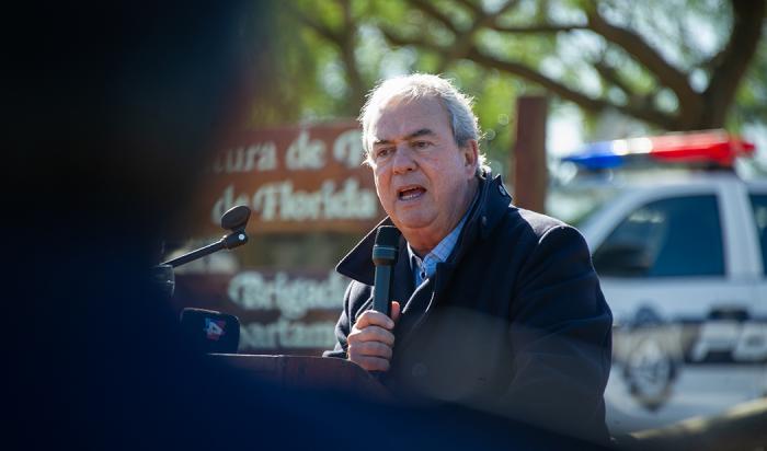 Ministro Luis Alberto Heber en inauguración de Brigada de Seguridad Rural en Florida
