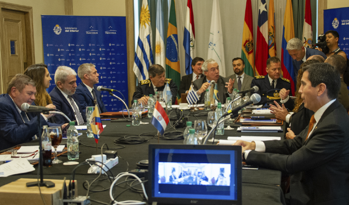 Ministros de Interior y Seguridad del Mercosur reunidos en Montevideo