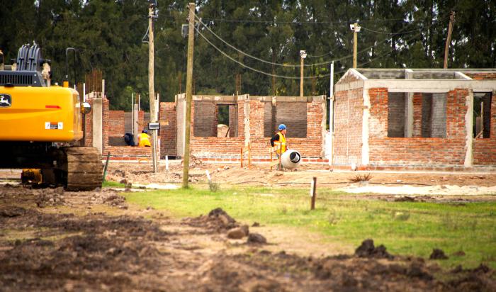 Obras de Mevir en construcción 
