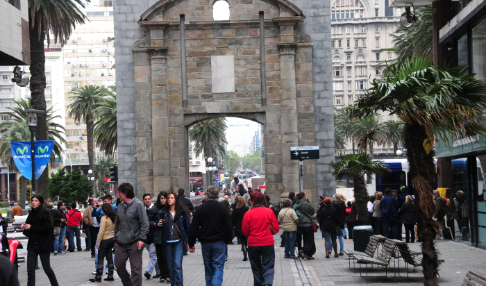 Puerta de la Ciudadela, en Montevideo. Archivo.