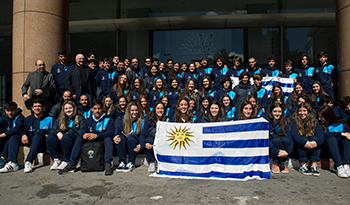 Delegación de deportistas uruguayos a China