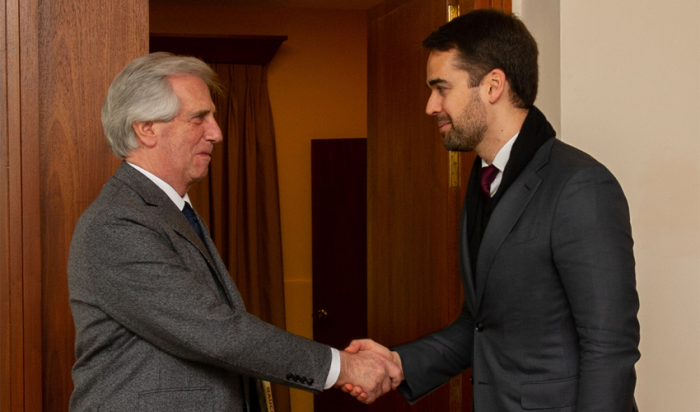 Tabaré Vázquez y Eduardo Leite