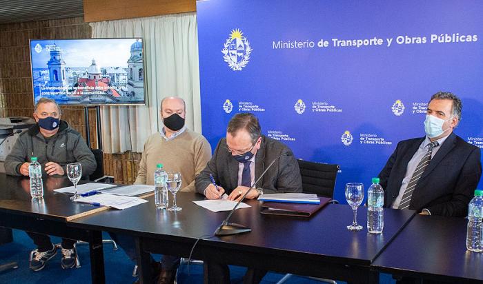 Autoridades del MTOP e intendencia de Canelones