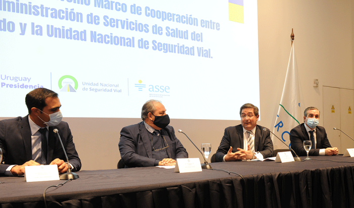 Autoridades de MSP, ASSE y Unasev 
