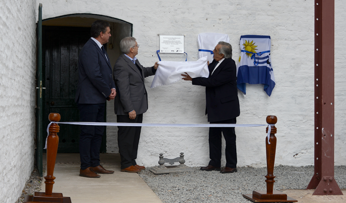 Viera y Lafluf en la inauguración