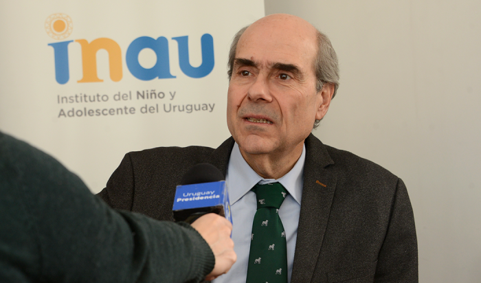Presidente del INAU Pablo Abdala en entrevista con Comunicación Presidencial