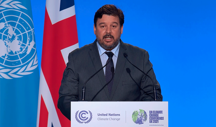 Adrián Peña en la COP26