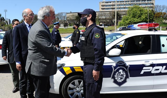 Heber con efectivo policial