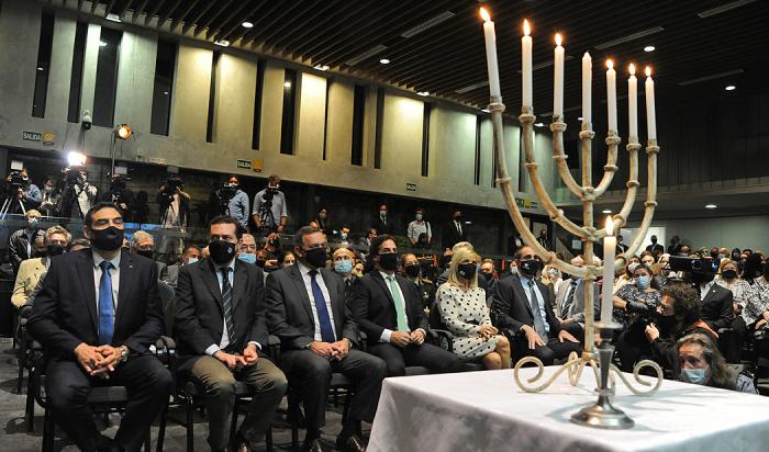 Presidente Lacalle Pou en conmemoración de la Noche de los Cristales Rotos