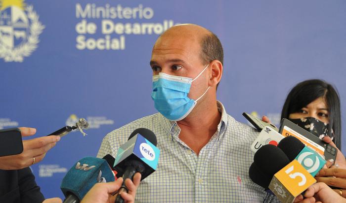Ministro Martín Lema en rueda de prensa