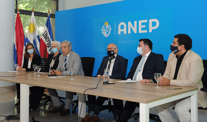 Autoridades de ANEP y del Instituto Goethe