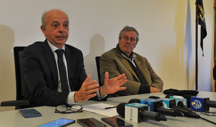 Ministro García e intendente Antía