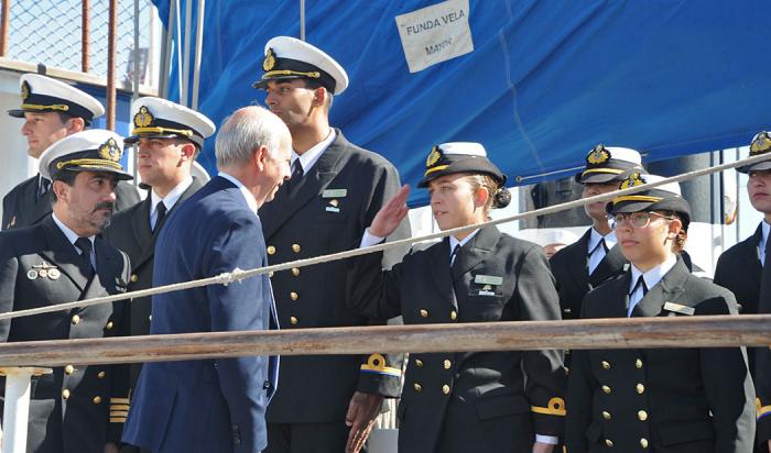 Recibimiento al Capitán Miranda