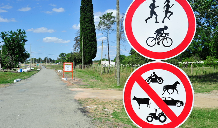 Ciclovía en Tala