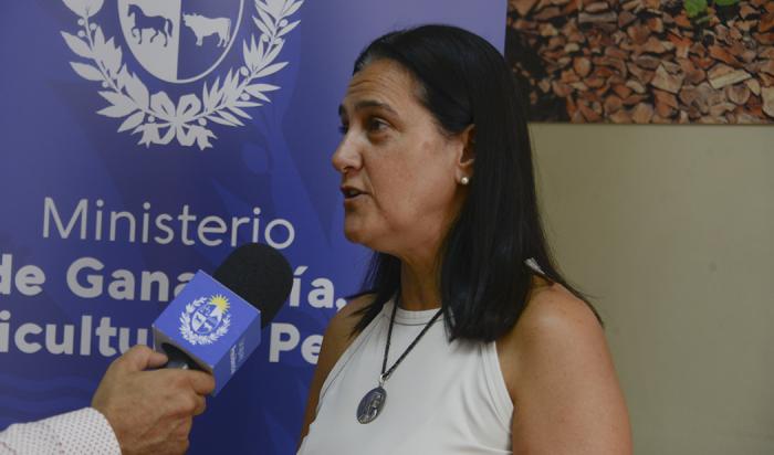 Directora de Asuntos Internacionales del Ministerio de Ganadería, Adriana Lupinacci, en entrevista con Comunicación Presidencial