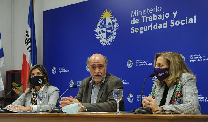 Daniela Barindelli, Pablo Mieres y Mónica Bottero