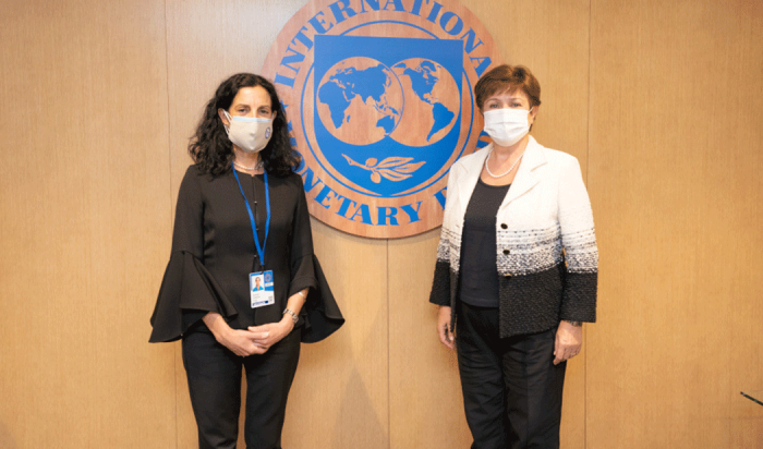 Azucena Arbeleche y Kristalina Georgieva Azucena Arbeleche y Kristalina Georgieva