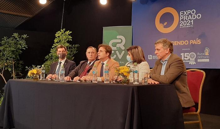 Luis Lacalle Pou en la presentación de Campo Rural TV