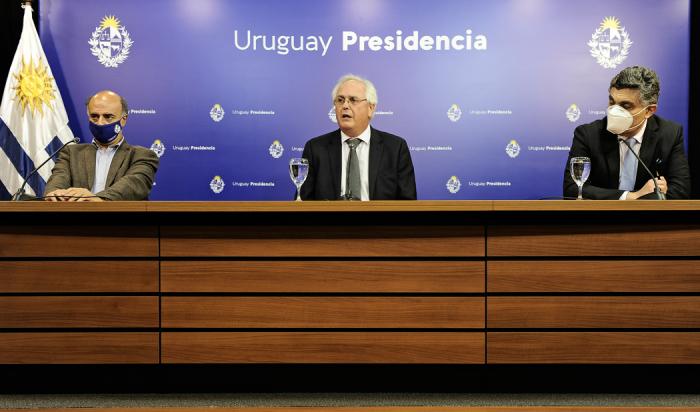 Pablo Mieres, Rodolfo Saldain e Isaac Alfie
