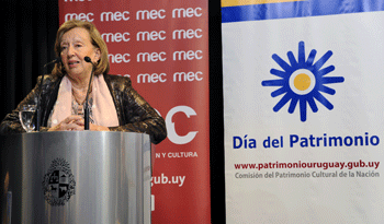 Ministra María Julia Muñoz en lanzamiento del Día del Patrimonio