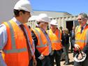 Ministro Bonomi y autoridades recorrieron obras de la Unidad Penitenciaria de Punta de Rieles