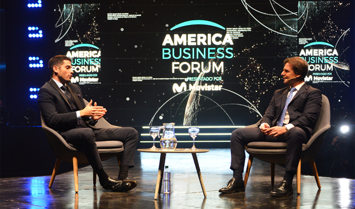 Presidente Luis Lacalle Pou en America Business Forum