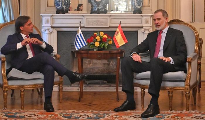 Lacalle Pou y Felipe VI