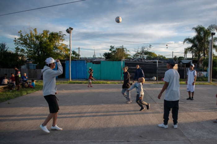 Vecinos del barrio La Arenera, Rivera