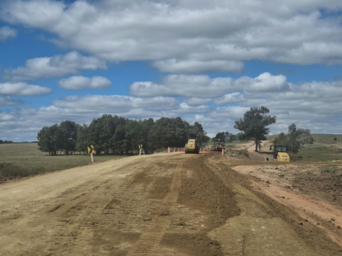 Obras en Ruta 13, Rocha