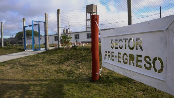 Fachada del sector Pre Egreso de privados de libertad