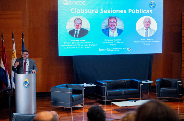 Alejandro Sánchez en el cierre de las sesiones públicas de la 11ª Cumbre Ministerial del Programa Regional para América
