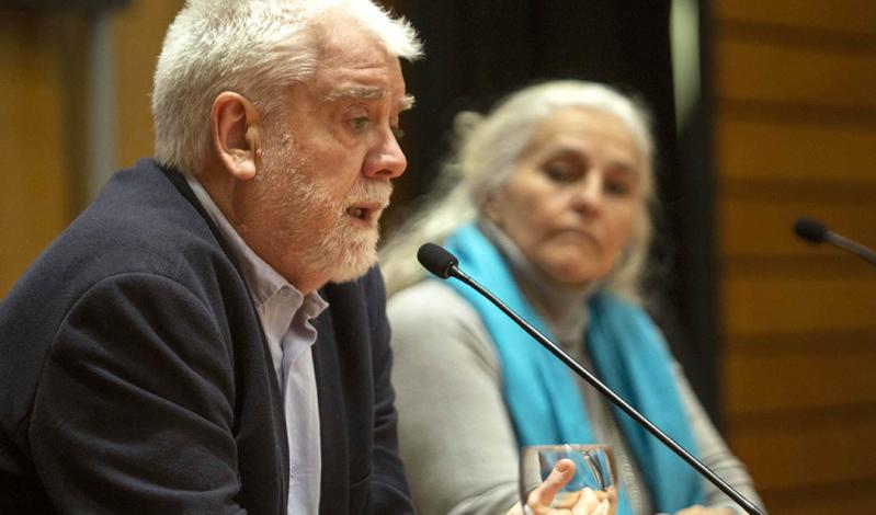 Secretario General de la Secretaría Nacional de Drogas, Gabriel Rossi, durante el acto
