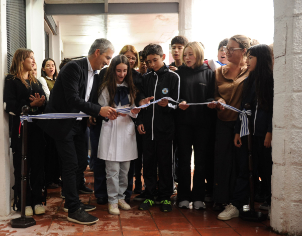 Inauguración del centro educativo asociado (CEA) n.° 116, en la localidad de Santiago Vázquez, Montevideo