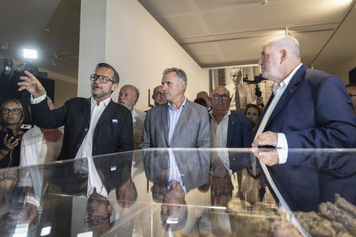 Presidente Orsi en Museo MACA