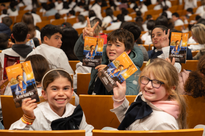 Escolares en el auditorio del Sodre