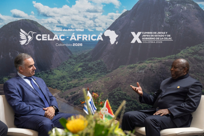 Presidente Orsi y titular de la Unión Africana