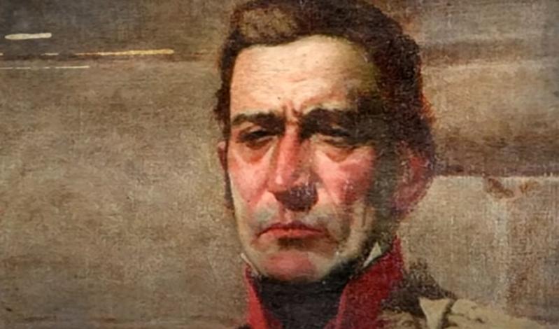Retrato del rostro de José Artigas
