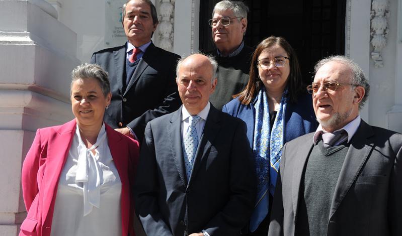 Ministro García y autoridades del INDDHH