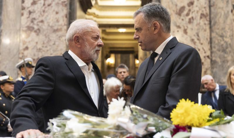 Lula da Silva en el Palacio Legislativo