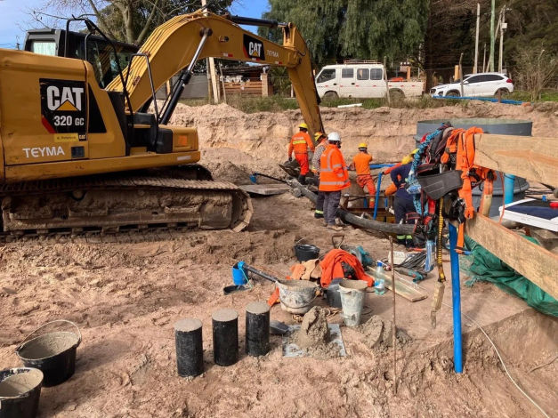 Obras de saneamiento en Ciudad de la Costa, Canelones