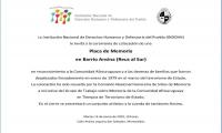 Invitación colocación del placa Invitación colocación del placa
