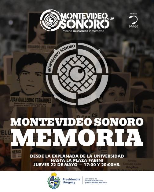 Flyer de la actividad Montevideo Sonoro de la Memoria